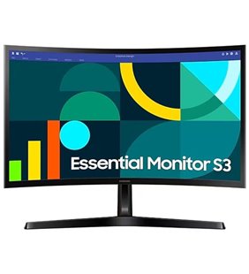 Monitor Curvo Samsung Essential Monitor S3 S27D366GAU/ 27'/ Full HD/ Negro