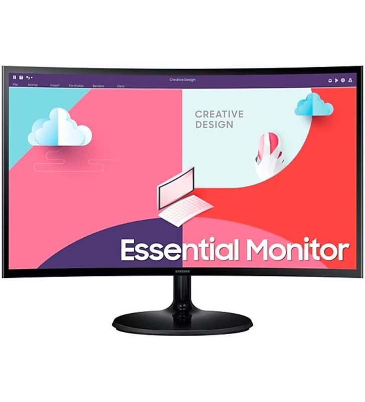 Monitor Curvo Samsung Essential Monitor S36C S27C364EAU/ 27'/ Full HD/ Negro