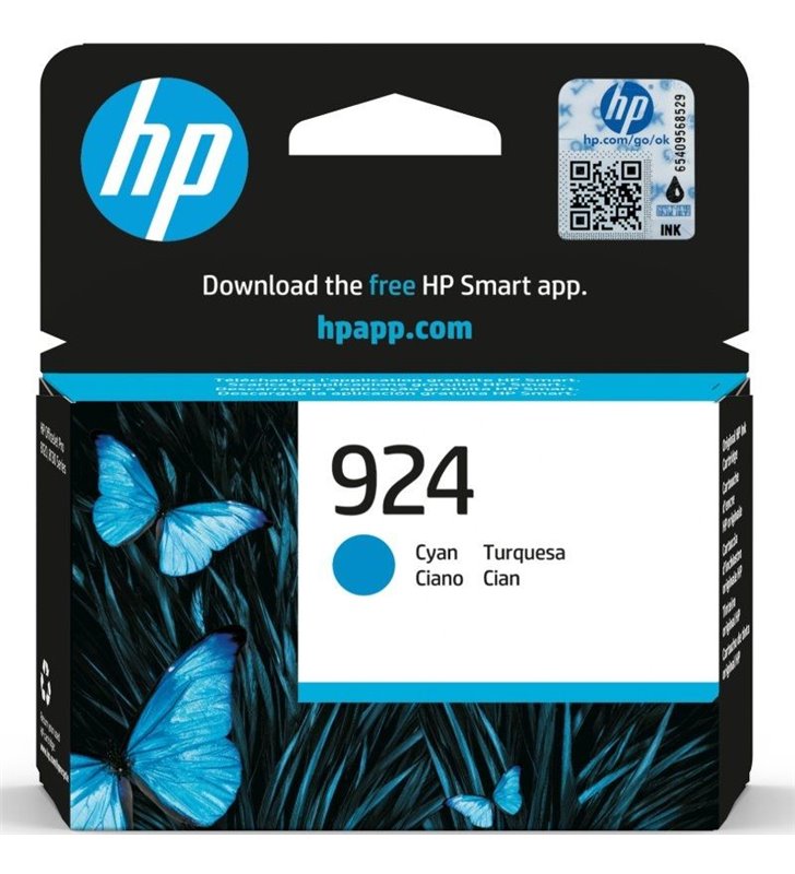 Cartucho de Tinta Original HP nº924/ Cian