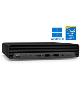 HP ELITEDESK 800 G6 INTEL CORE i5-10500T DDR4 16GB 256GB SSD WINDOWS 11 EDUCACION 64 BITS COA WIFI Mini Desktop OCASION