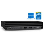 HP ELITEDESK 800 G6 INTEL CORE i5-10500T DDR4 16GB 256GB SSD WINDOWS 11 EDUCACION 64 BITS COA WIFI Mini Desktop OCASION