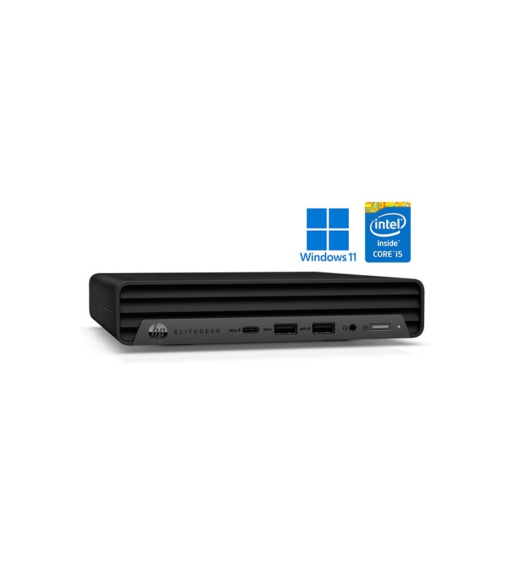 HP ELITEDESK 800 G6 INTEL CORE i5-10500T DDR4 16GB 256GB SSD WINDOWS 11 EDUCACION 64 BITS COA WIFI Mini Desktop OCASION
