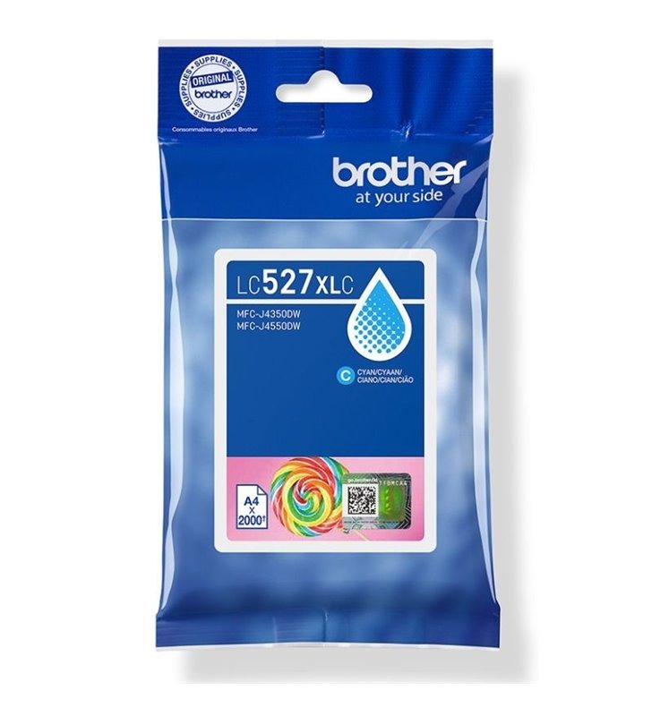 Cartucho de Tinta Original Brother LC527XLC Alta Capacidad/ Cian