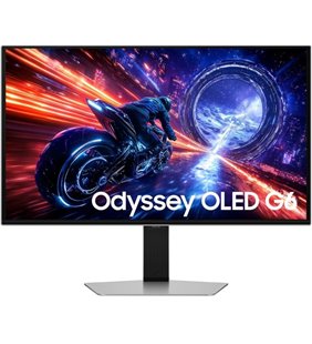 Monitor Gaming Samsung Odyssey OLED G6 G60SF S27FG602SU 27'/ QHD/ 0.03ms/ 500Hz/ OLED/ Regulable en altura/ Plata