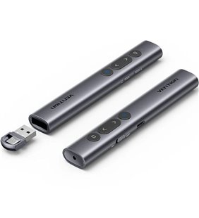 Presentador Inalámbrico por Bluetooth Vention KQJH0/ 2.4GHz/ Gris