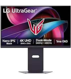 Monitor Gaming LG UltraGear 27G850A-B 27'/ 4K/ 1ms/ 240Hz/ IPS/ Regulable en altura/ Morado Grisáceo