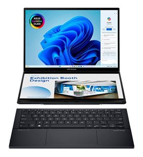 Portátil Convertible Asus ZenBook Duo OLED UX8406CA-PZ166X Intel Core Ultra 9-285H/ 32GB/ 1TB SSD/ 14'+14' Táctil/ Win11 Pro
