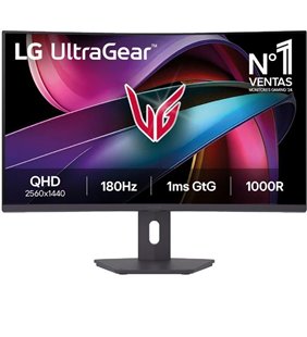 Monitor Gaming Curvo LG UltraGear 32G600A-B 31.5'/ QHD/ 1ms/ 180Hz/ VA/ Regulable en altura/ Negro