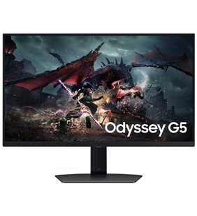 Monitor Gaming Samsung Odyssey G5 S27DG500EU 27'/ QHD/ 1ms/ 180Hz/ IPS/ Regulable en altura/ Negro