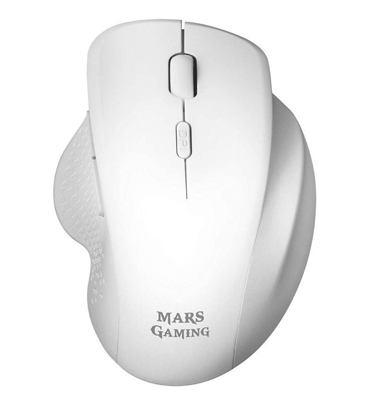 Ratón Inalámbrico Mars Gaming MMWERGO/ Hasta 3200 DPI/ Blanco