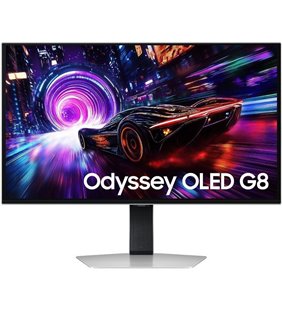 Monitor Gaming Samsung Odyssey OLED G8 G81SF S27FG816SU 27'/ 4K/ 0.03ms/ 240Hz/ QD-OLED/ Regulable en altura/ Plata
