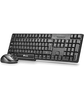 Teclado y Ratón Inalámbricos NGS Euphoria KIT/ Portugués