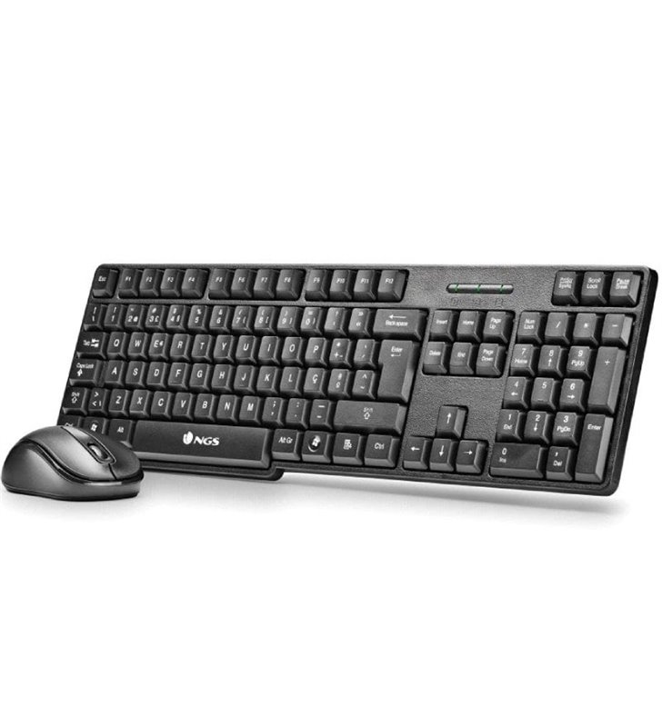 Teclado y Ratón Inalámbricos NGS Euphoria KIT/ Portugués