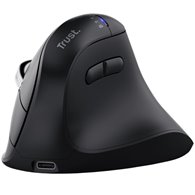 Ratón Vertical Inalámbrico Trust Vyran 26107/ Batería recargable/ Hasta 3200 DPI