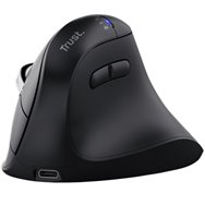 Ratón Vertical Inalámbrico Trust Vyran 26107/ Batería recargable/ Hasta 3200 DPI