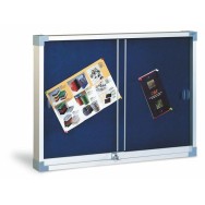 Vitrina tapizada puerta de metacrilato 90x120