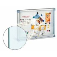 Vitrina metalica blanca cristal de seguridad 80x100