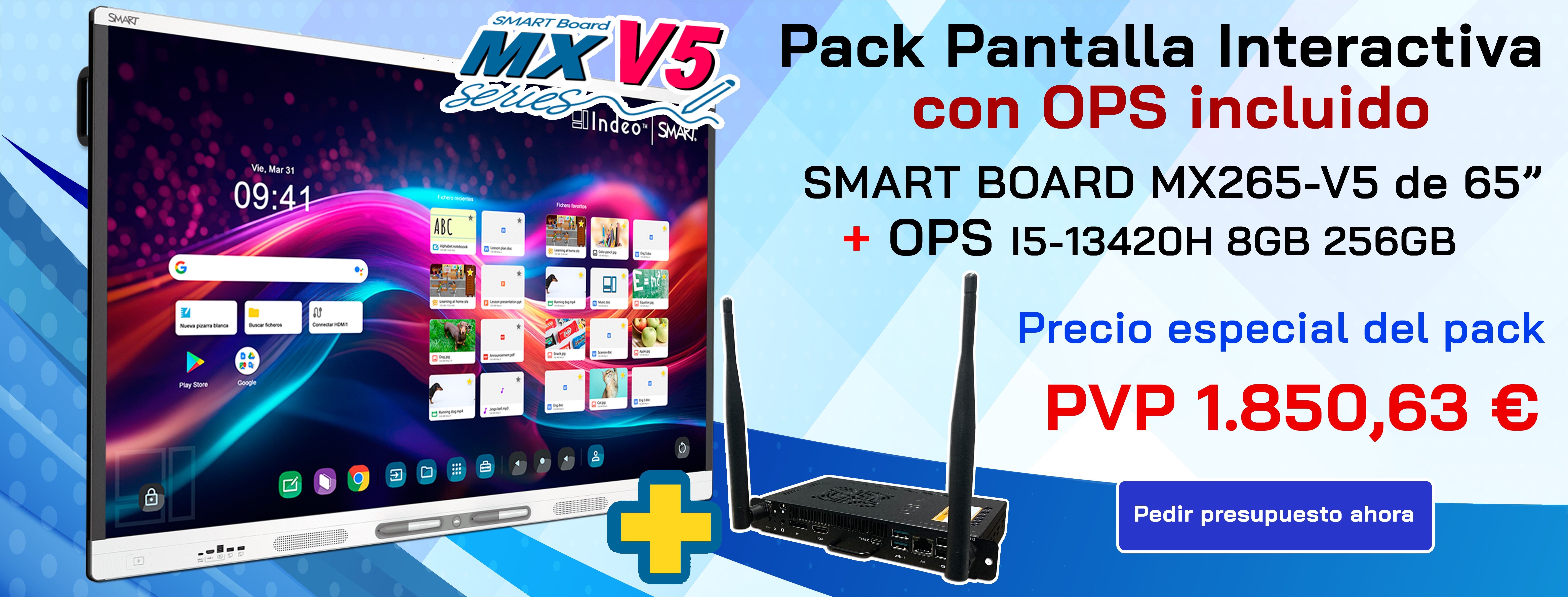 Pack SMART Board MX265-V5 + OPS